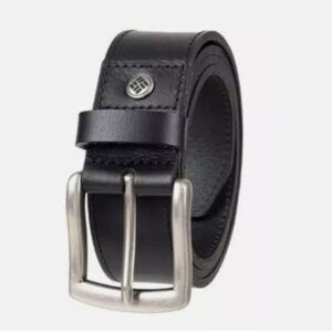 NEW Columbia Men's 36-38 Leather Belt Black Large